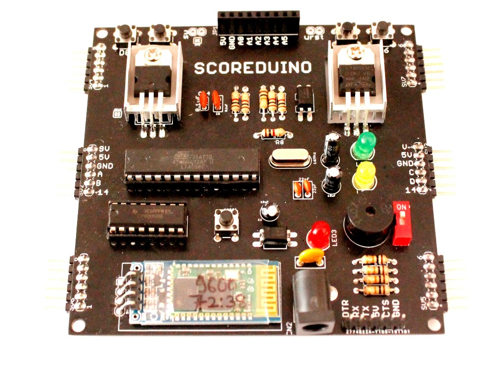 Scoreduino-B Arduino based controller for digital scoreboards