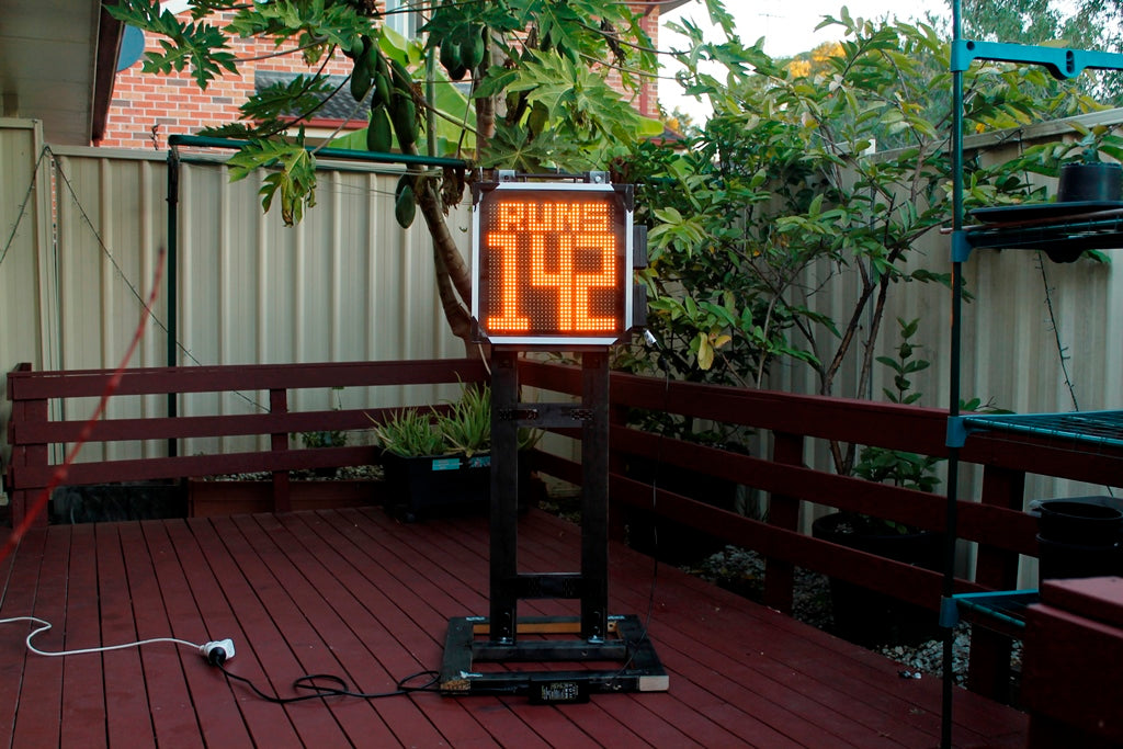 DIY Cricket Scoreboard 32cmx32cm(12.60 in x 12.60 in or 1.05 ft. x 1.05 ft.): SCOREDUINO with Live Score Updates Bluetooth Android Operated