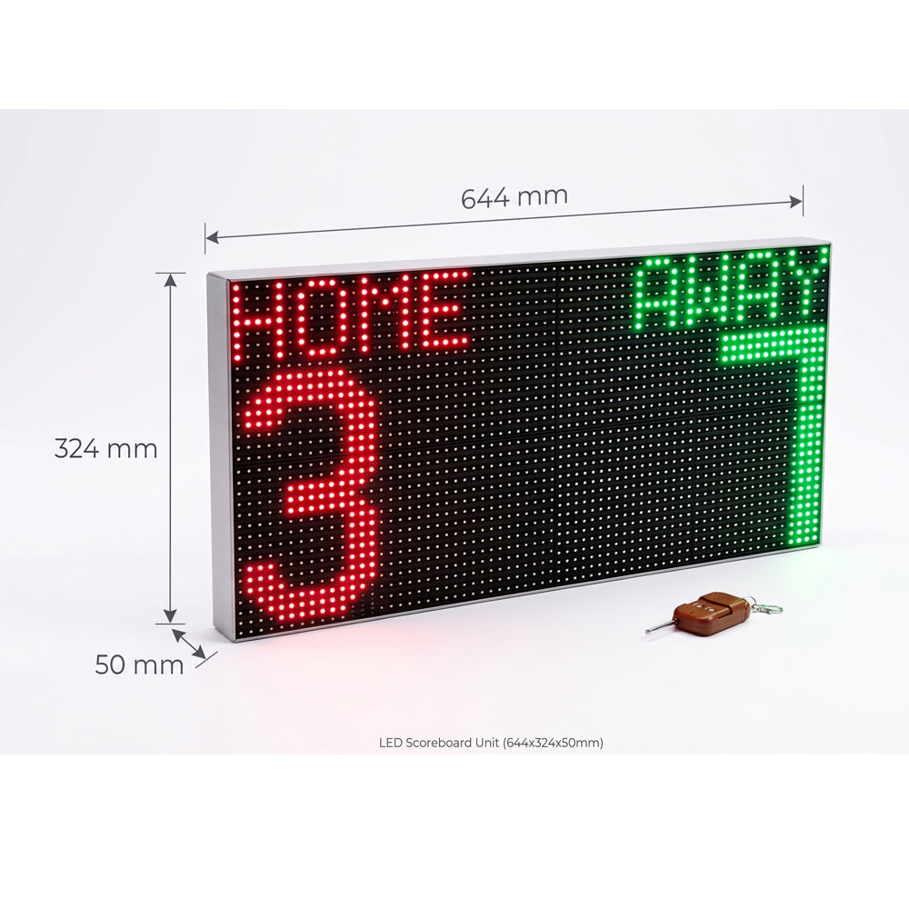 Universal Portable Digital Scoreboard 64cmx32cm– Soccer, Hockey & Multi-Sport