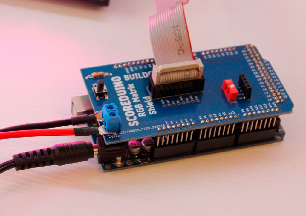Arduino Mega Shield DIY Kit Components For RGB LED matrix P10 and P6 displays
