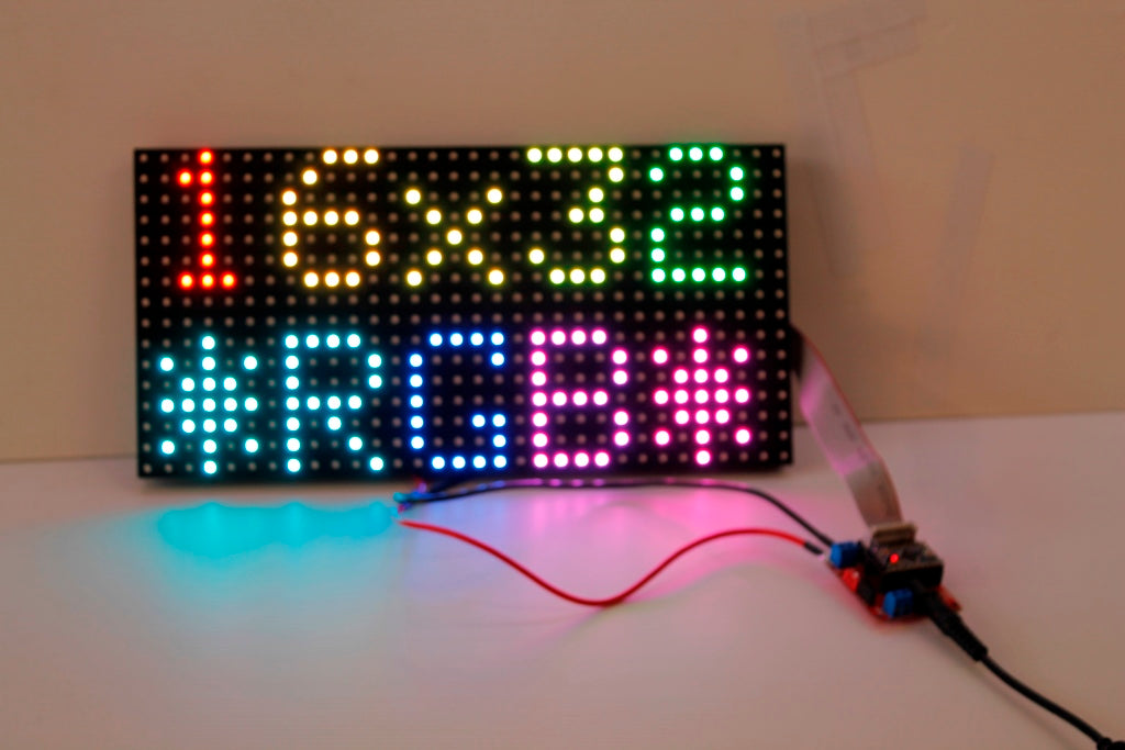 P10 and P6 RGB LED matrix display Controller using Clone Arduino Pro Mini