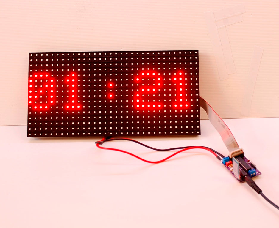 P10 and P6 RGB LED matrix display Controller Arduino based Scoreboard Scoreduino DMD module