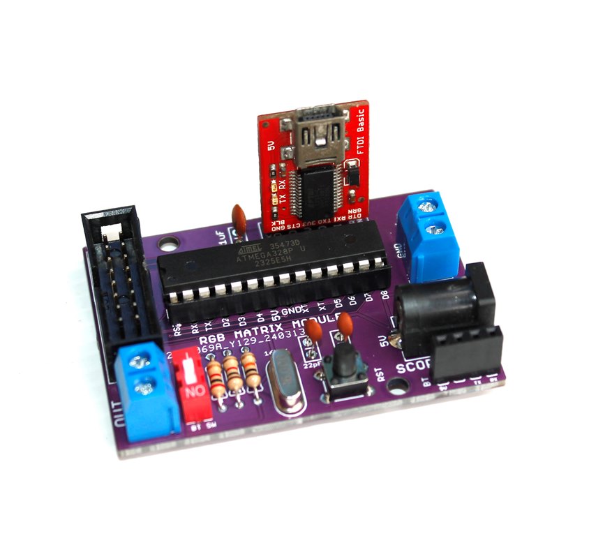 Arduino based Scoreboard Scoreduino DMD module for P10 and P6 RGB matrix display