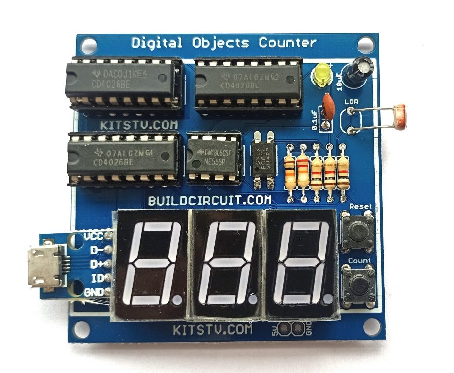 3 Digit Digital Objects Counter With Laser Module