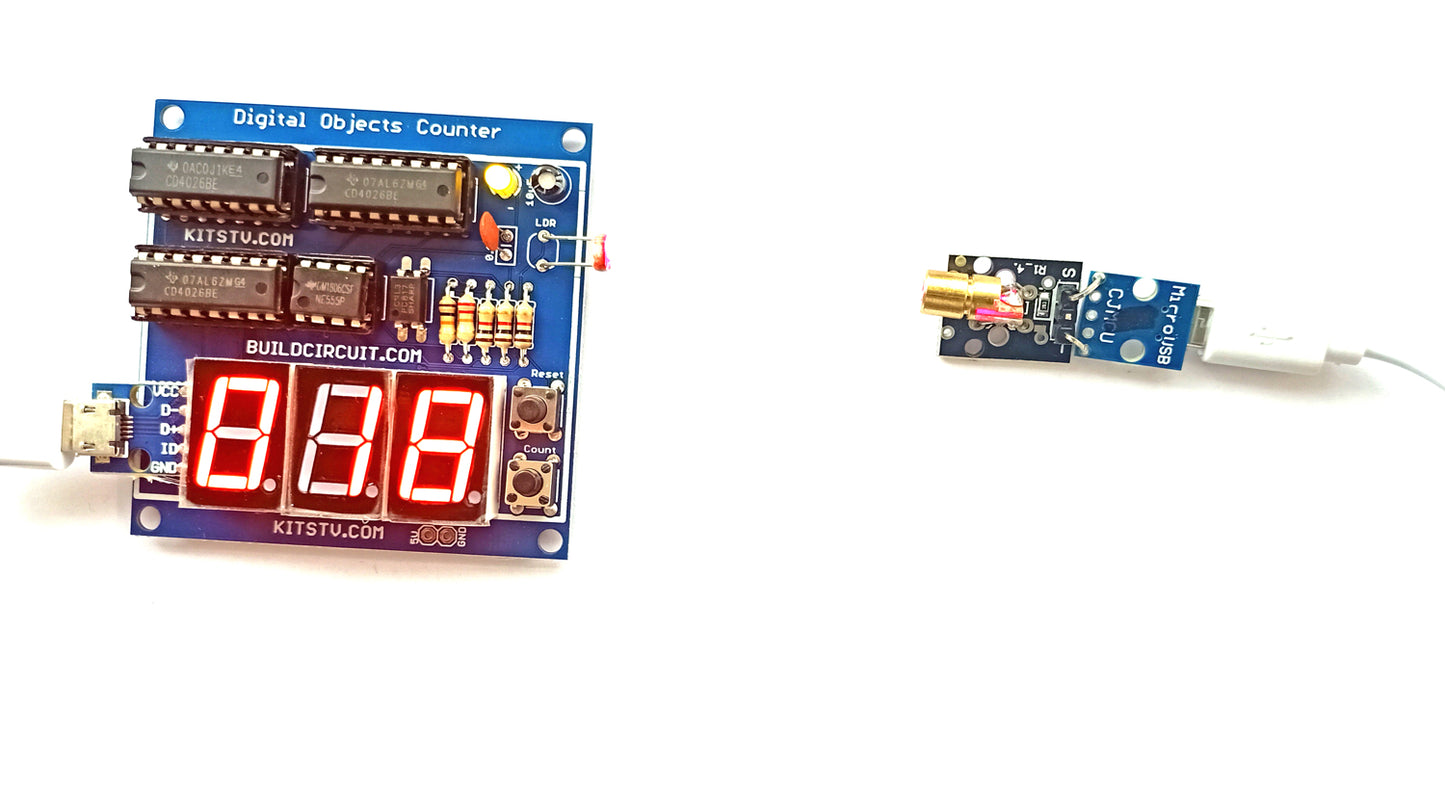 3 Digit Digital Objects Counter With Laser Module