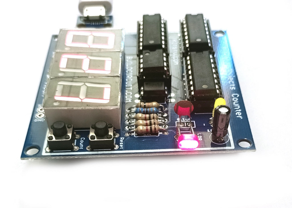 3 Digit Digital Objects Counter With Laser Module