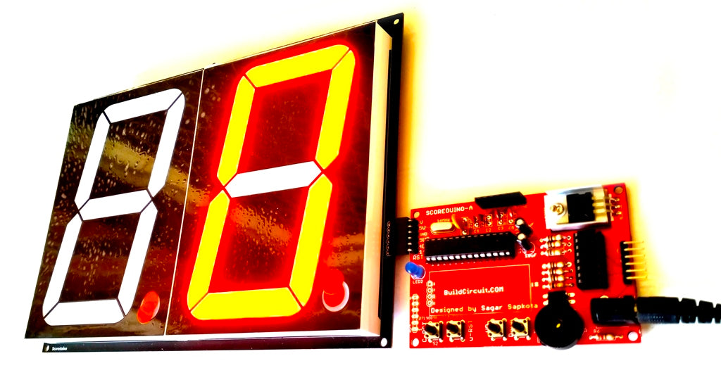 Dual Display 5 inches 0 to 99 up down counter- RF, Switches and Android App controlled