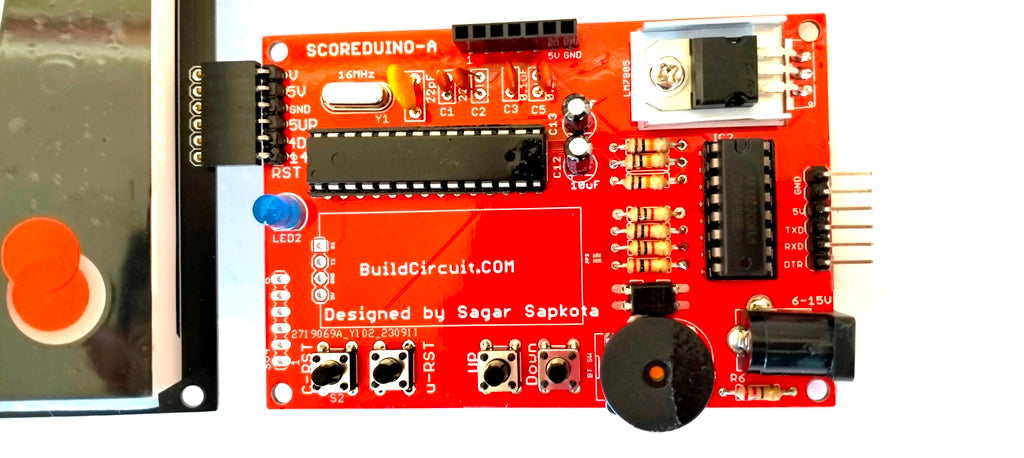 Dual Display 5 inches 0 to 99 up down counter- RF, Switches and Android App controlled