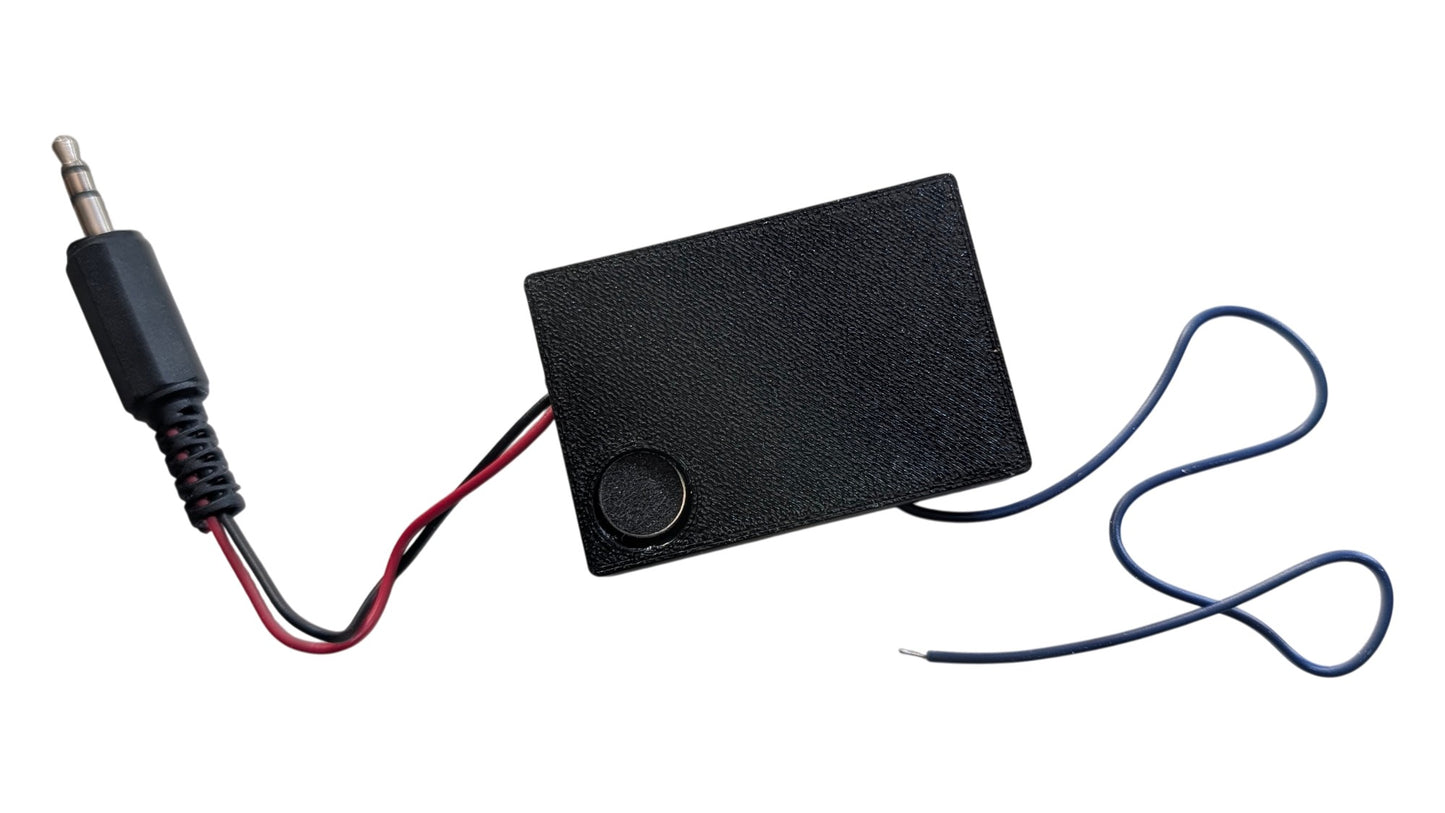 1 transistor FM Transmitter DIY learning kit with basic 3D printed enclosure