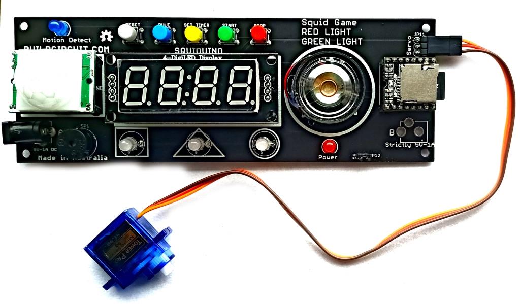 SQUIDUINO- Arduino based SQUID GAME- RED LIGHT GREEN LIGHT