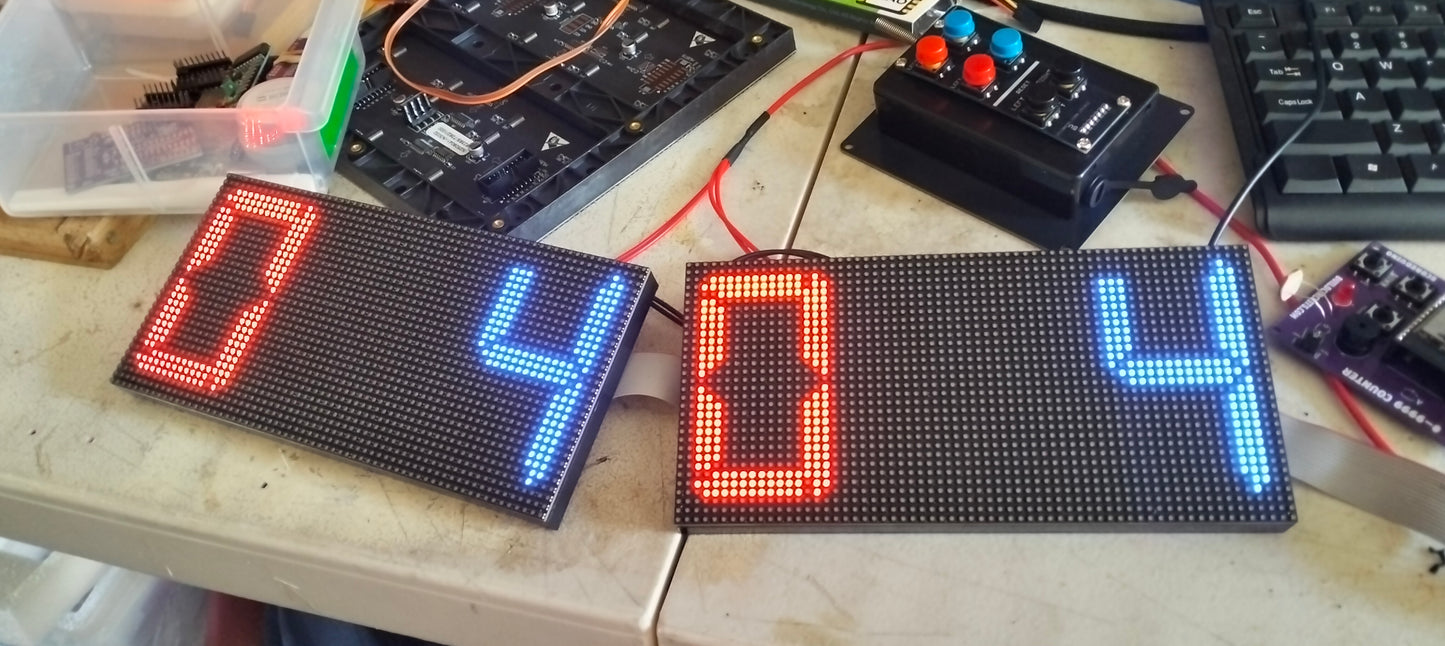 Double sided digital scoreboard Shuffleboard Scoreboard