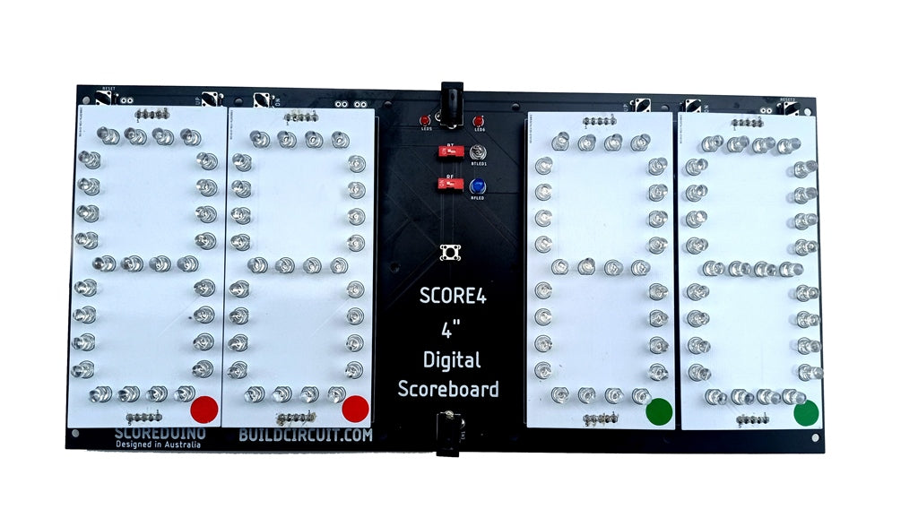 SCORE4- DIY Digital Scoreboard With 4 digits LED displays