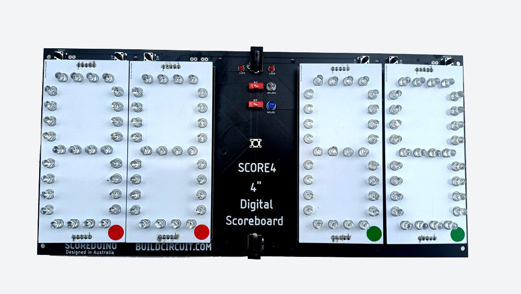 SCORE4- DIY Digital Scoreboard With 4 digits LED displays