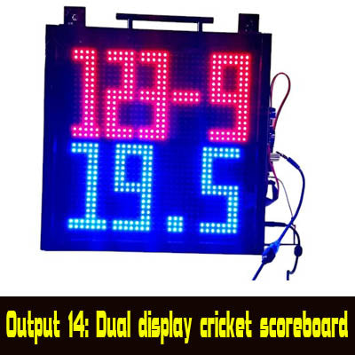 Scoreduino Scoreboard P10 Mono/single color DMD module for 27 types of digital scoreboards includes Bluetooth moduleHS 8542.31.00
