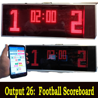 Scoreduino Scoreboard P10 Mono/single color DMD module for 27 types of digital scoreboards includes Bluetooth moduleHS 8542.31.00