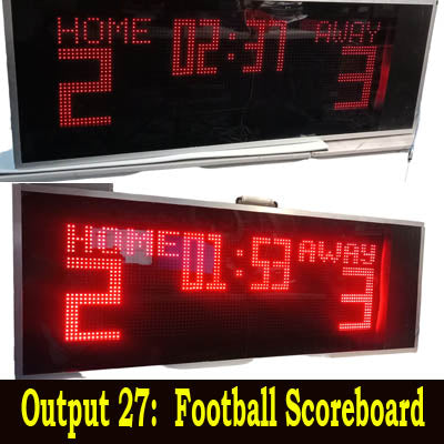 Scoreduino Scoreboard P10 Mono/single color DMD module for 27 types of digital scoreboards includes Bluetooth moduleHS 8542.31.00