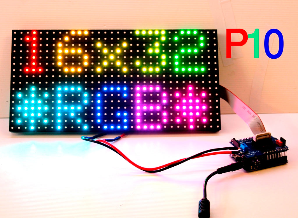 Arduino UNO Shield DIY Kit Components For RGB LED Matrix P10 and P6 displays