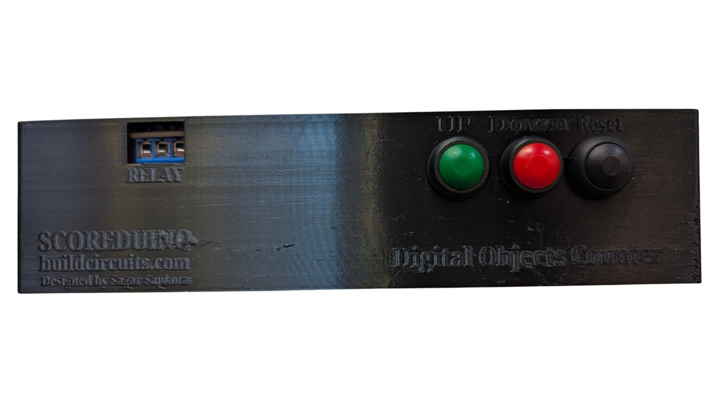 TYPE 3- ESP32 based 4 Digits Digital Objects Counter with Relay, 4 Channels RF remote control, WiFi Support