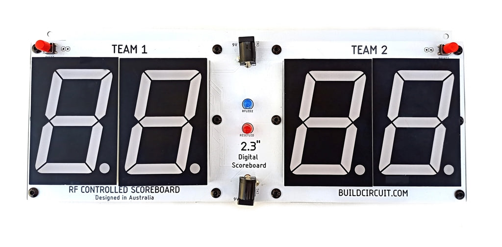 SCORE4RF- RF Remote Controlled DIY Digital Scoreboard