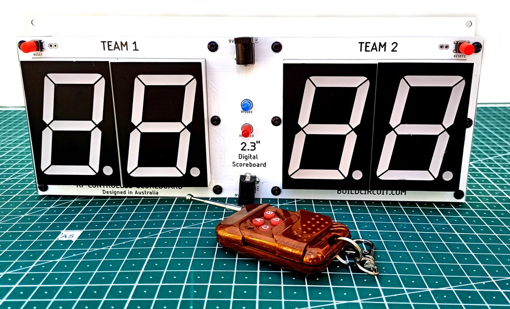 SCORE4RF- RF Remote Controlled DIY Digital Scoreboard