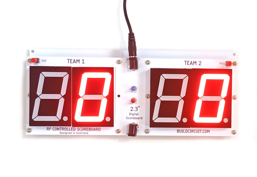 SCORE4RF- RF Remote Controlled DIY Digital Scoreboard