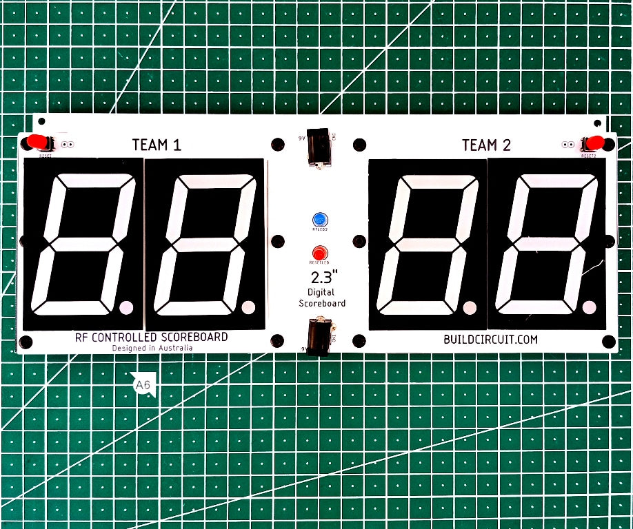 SCORE4RF- RF Remote Controlled DIY Digital Scoreboard