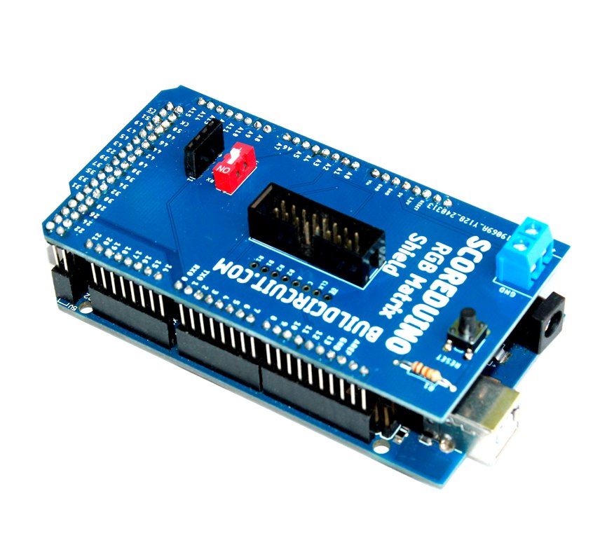 Arduino Mega Shield DIY Kit Components For RGB LED matrix P10 and P6 displays
