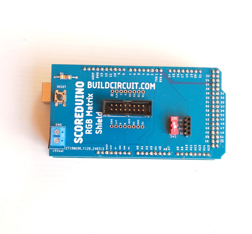 Arduino Mega Shield DIY Kit Components For RGB LED matrix P10 and P6 displays