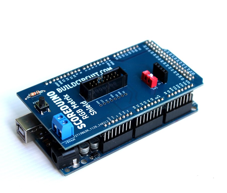 Arduino Mega Shield DIY Kit Components For RGB LED matrix P10 and P6 displays
