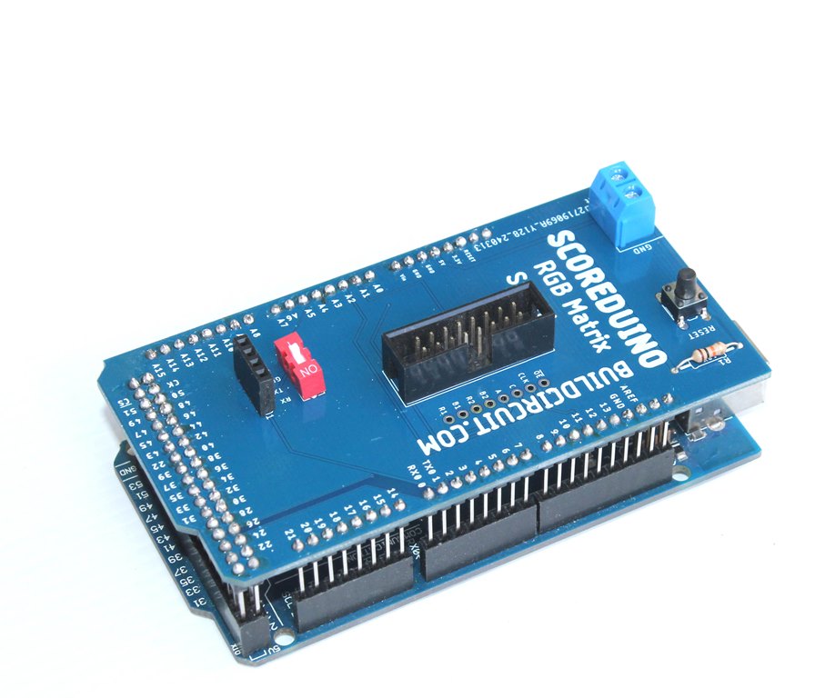 Arduino Mega Shield DIY Kit Components For RGB LED matrix P10 and P6 displays