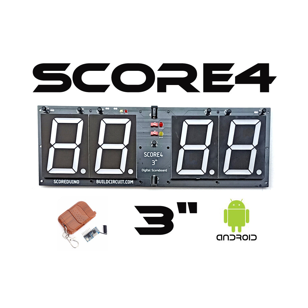 3 inches SCORE4- Digital Scoreboard with 4 digits displays-SHIPPING INCLUDED