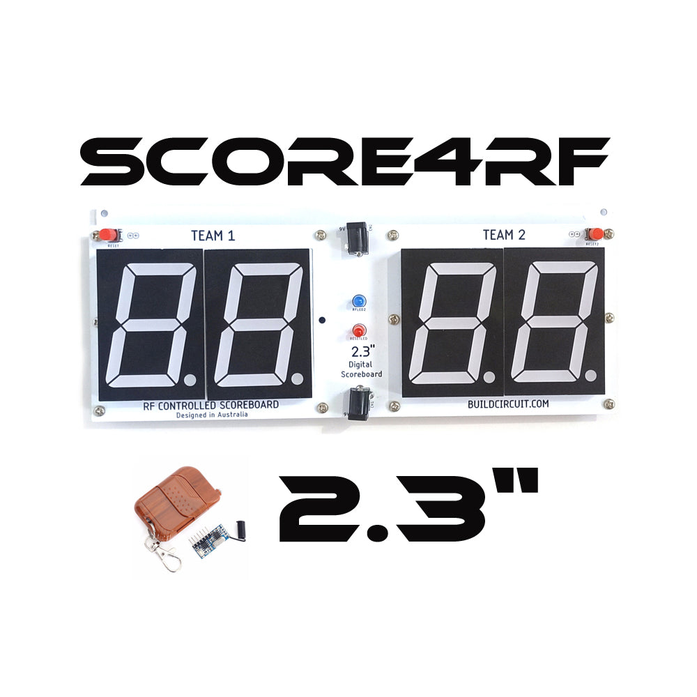 SCORE4RF- RF Remote Controlled DIY Digital Scoreboard