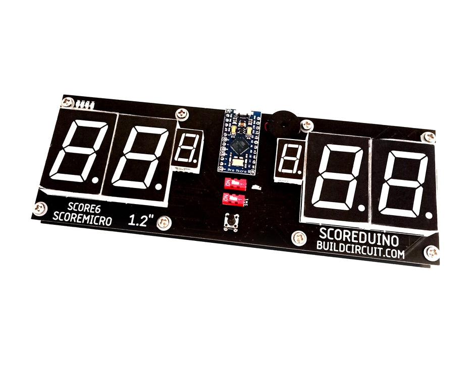 SCORE6- SCOREMICRO 1.2" Table Tennis Ping Pong Scoreboard using Leonardo Pro Micro