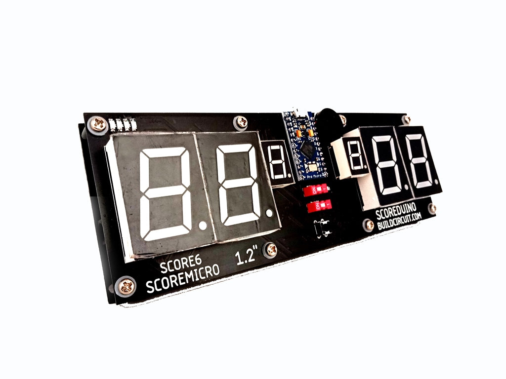 SCORE6- SCOREMICRO 1.2" Table Tennis Ping Pong Scoreboard using Leonardo Pro Micro