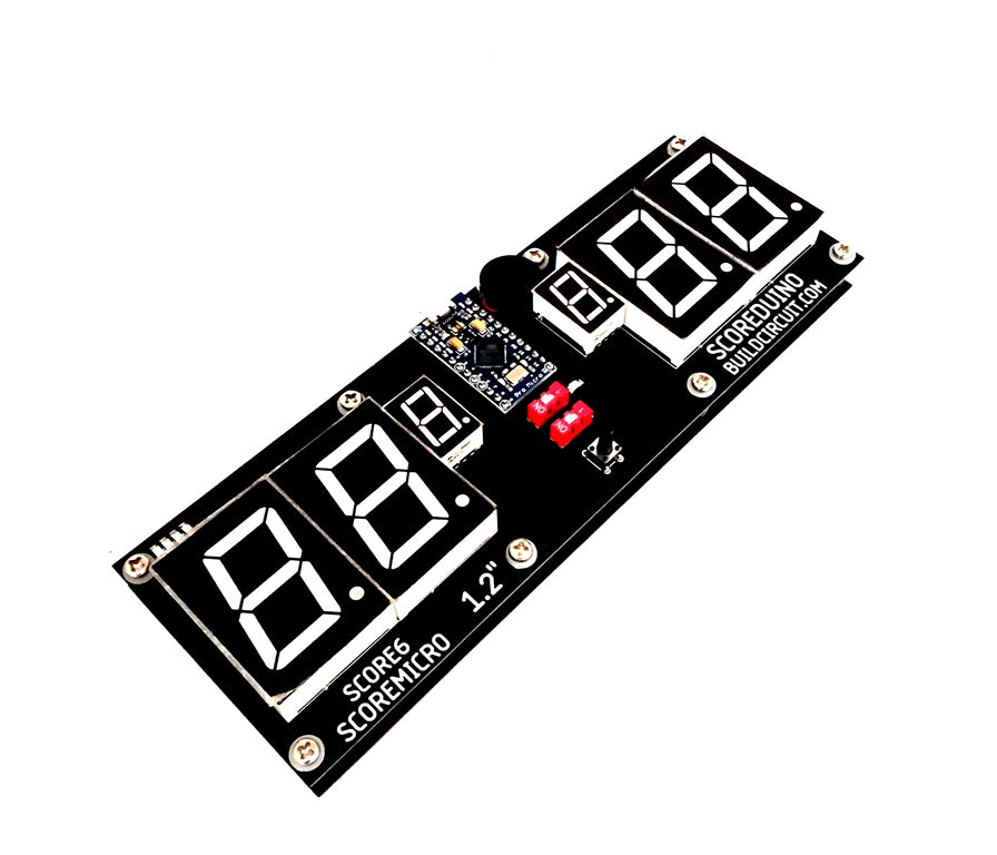 SCORE6- SCOREMICRO 1.2" Table Tennis Ping Pong Scoreboard using Leonardo Pro Micro