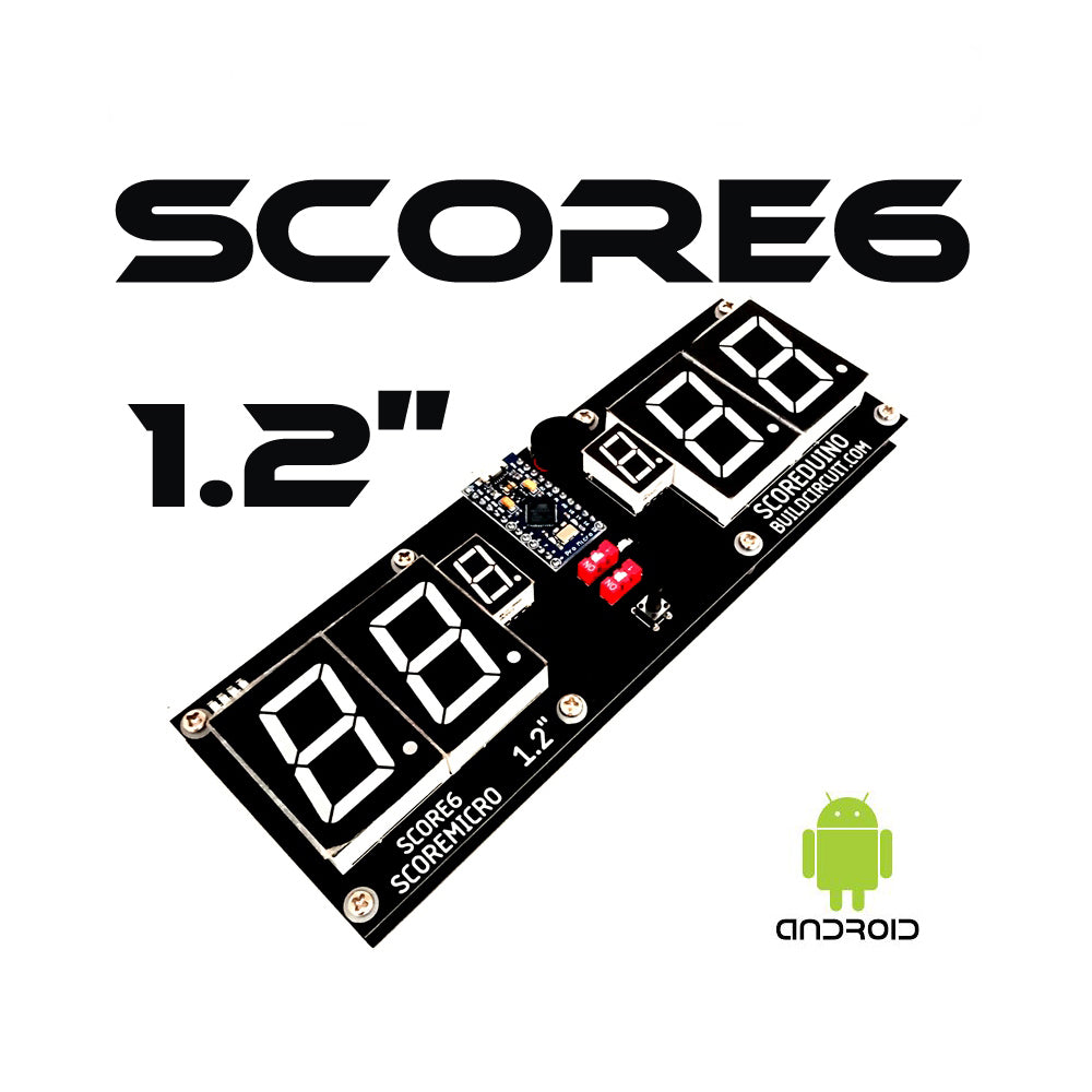 SCORE6- SCOREMICRO 1.2" Table Tennis Ping Pong Scoreboard using Leonardo Pro Micro