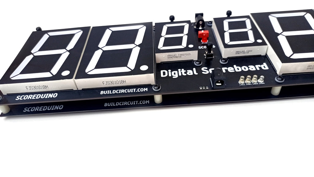 SCORE6- Large Table Tennis Ping Pong Scoreboard With 6 Displays