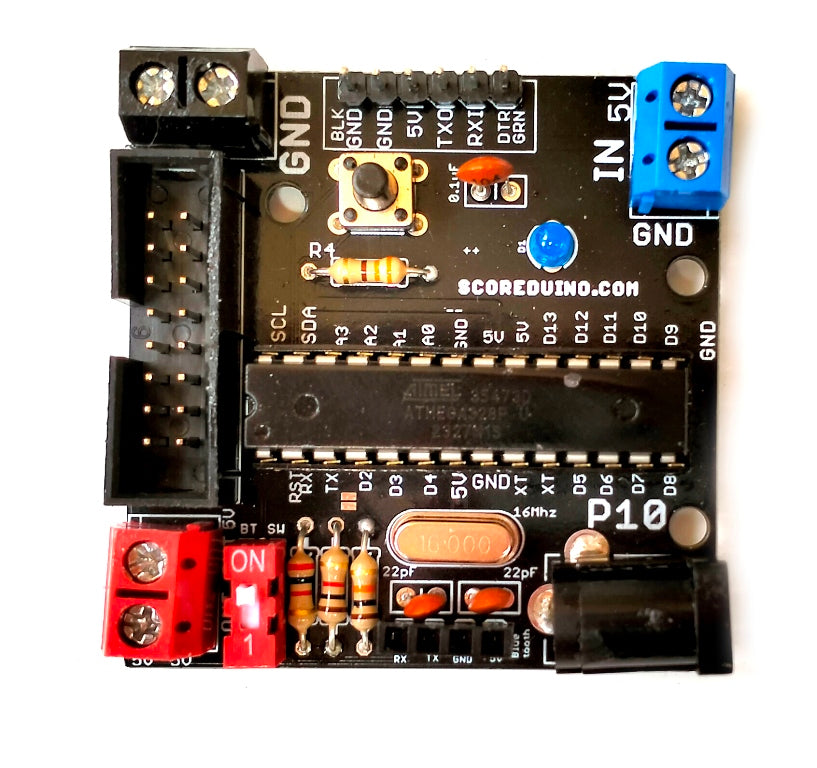 Scoreduino Scoreboard P10 Mono/single color DMD module for 27 types of digital scoreboards includes Bluetooth moduleHS 8542.31.00
