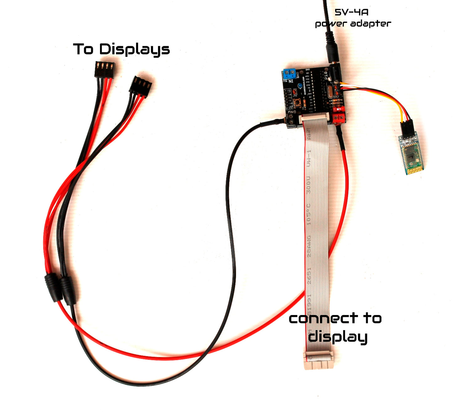 3 digits up down counter scoreboard using P10 32cm x 16cm displays(12.6 inches x 6.3 inches)