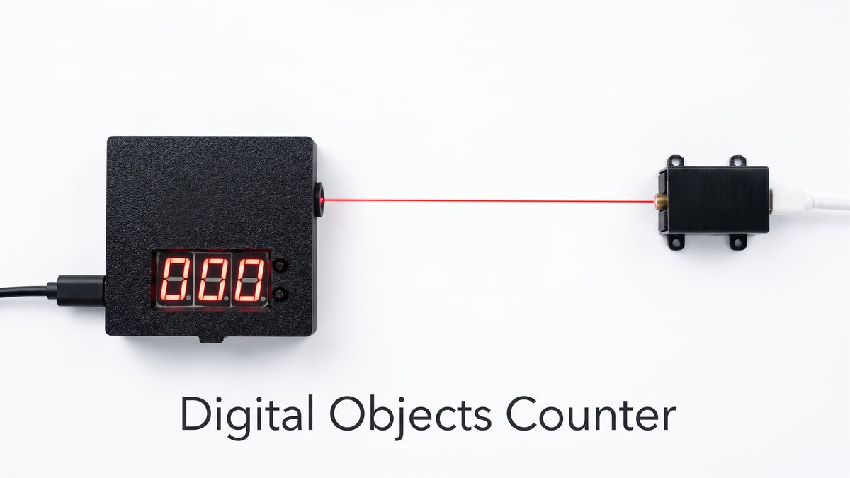 3 Digit Digital Objects Counter With Laser Module- FULLY ASSEMBLED