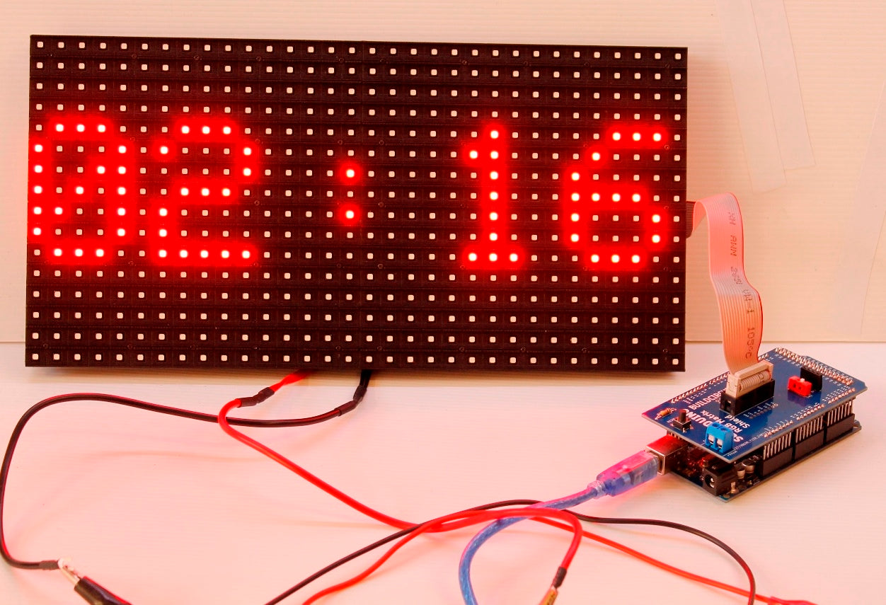 Arduino Mega Shield DIY Kit Components For RGB LED matrix P10 and P6 displays