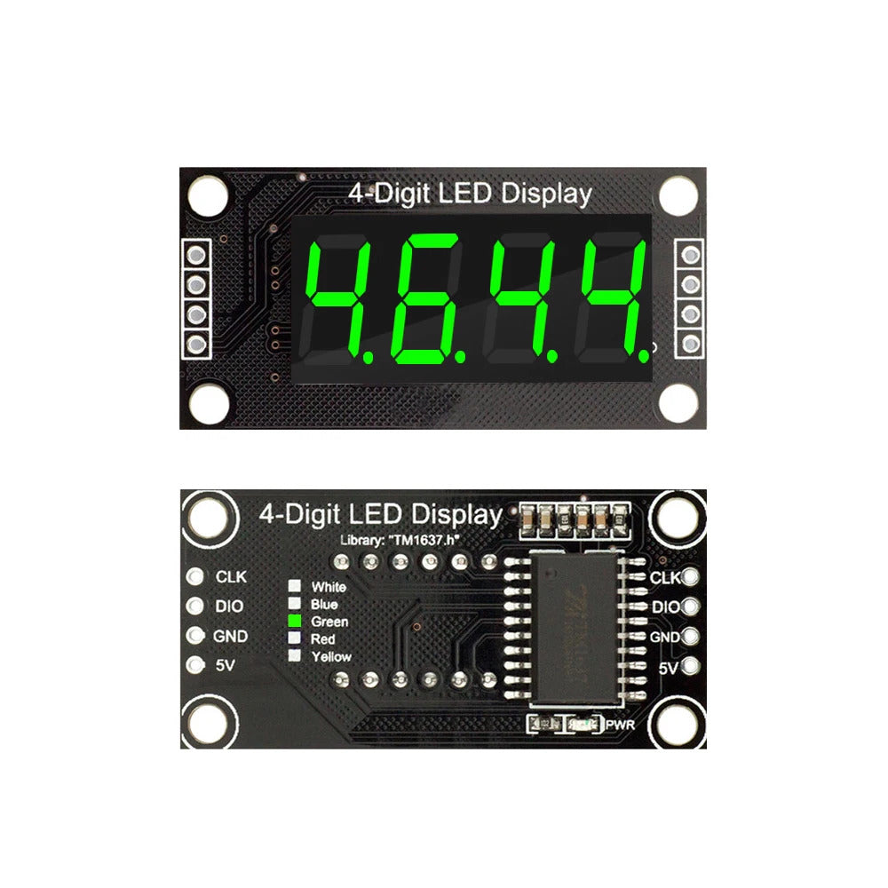 4 Bit 8-Segment Digital Tube LED Display Module /w Clock TM1637 for Arduino