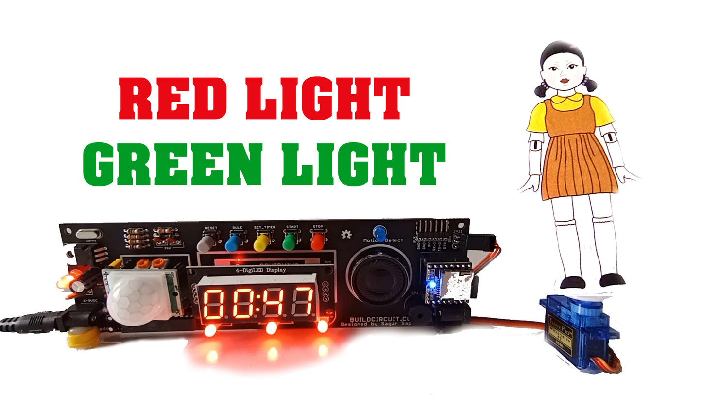 SQUIDUINO- Arduino based SQUID GAME- RED LIGHT GREEN LIGHT
