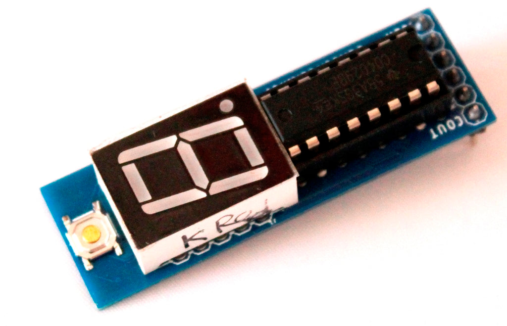 CD4029 based up and down counter for Arduino and NE555