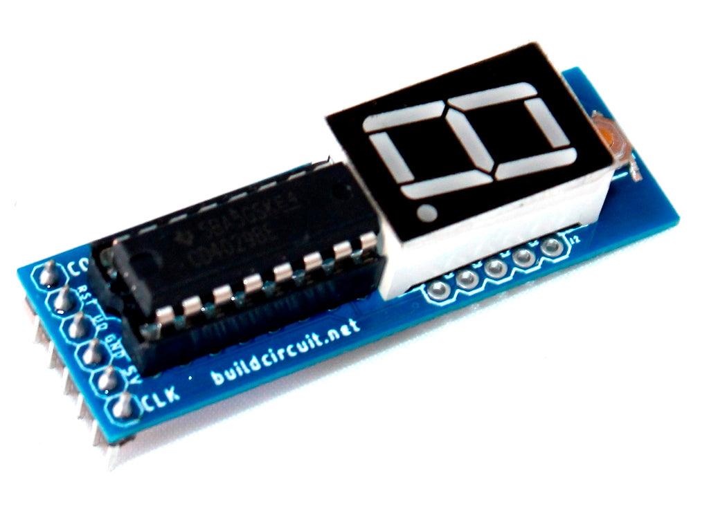 CD4029 based up and down counter for Arduino and NE555