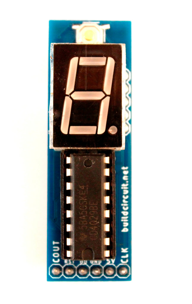 CD4029 based up and down counter for Arduino and NE555