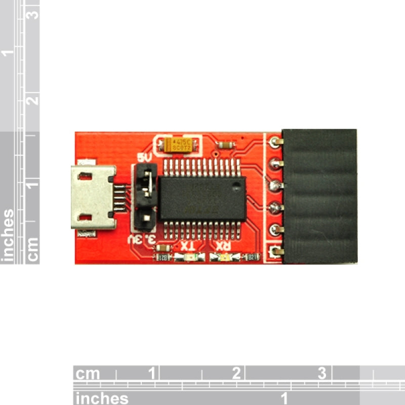 FTDI FT232RL Basic Breakout - 5V/3.3V for Arduino with Micro USB