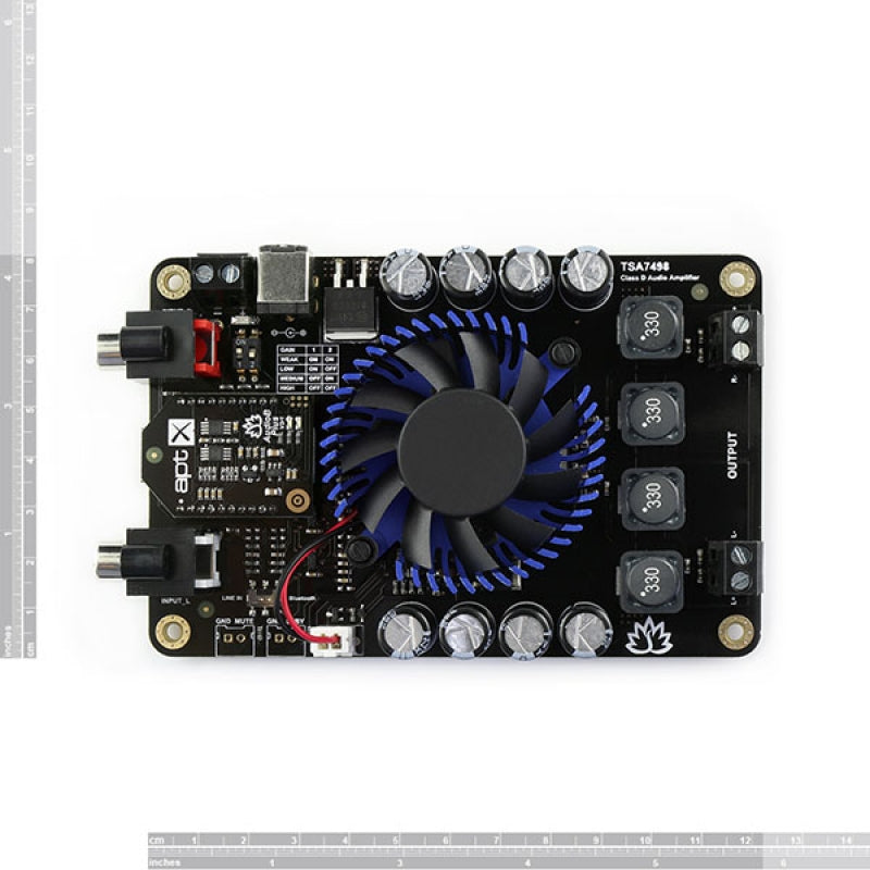 2 x 100W Class D Bluetooth Audio Amplifier Board - TSA7498B (Apt-X)