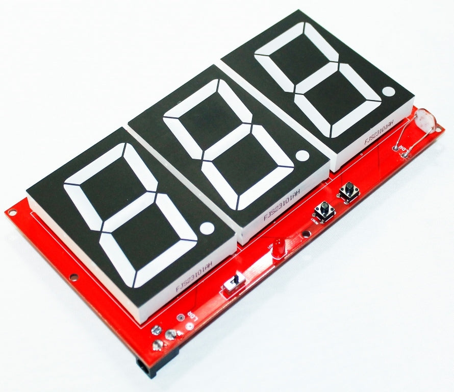Photoresistor and Laser Operated Large Digital Objects Counter with 2.3" displays