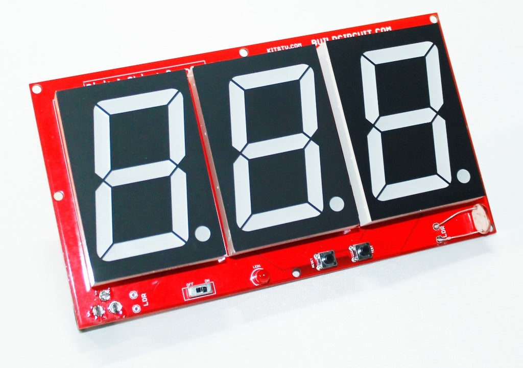 Photoresistor and Laser Operated Large Digital Objects Counter with 2.3" displays